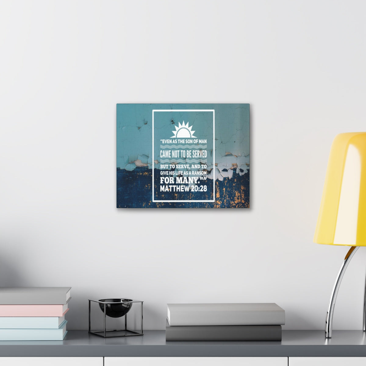 Scripture Walls Son Of Man Matthew 20:28 Bible Verse Canvas Christian Wall Art Bible Verse Print Ready To Hang Unframed-Express Your Love Gifts