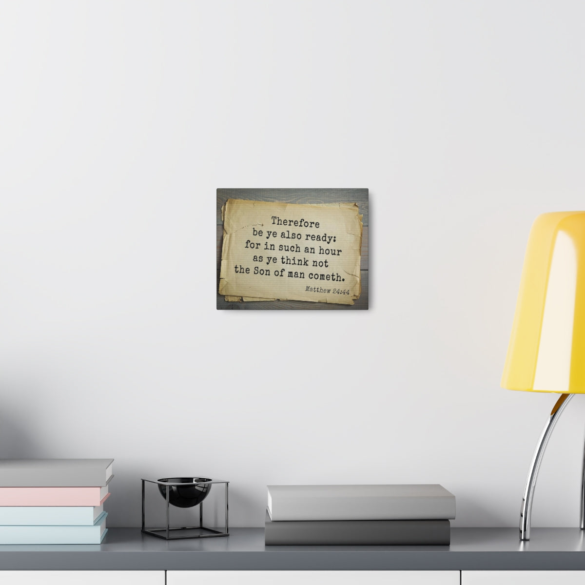 Scripture Walls Son Of Man Matthew 24:44 Bible Verse Canvas Christian Wall Art Bible Verse Print Ready To Hang Unframed-Express Your Love Gifts