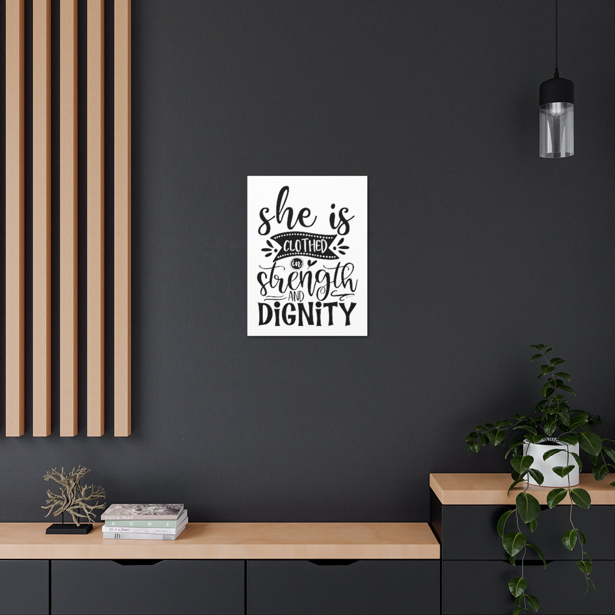 Scripture Walls Strength And Dignity Proverbs 31:25-31 Christian Wall Art Print Ready to Hang Unframed-Express Your Love Gifts
