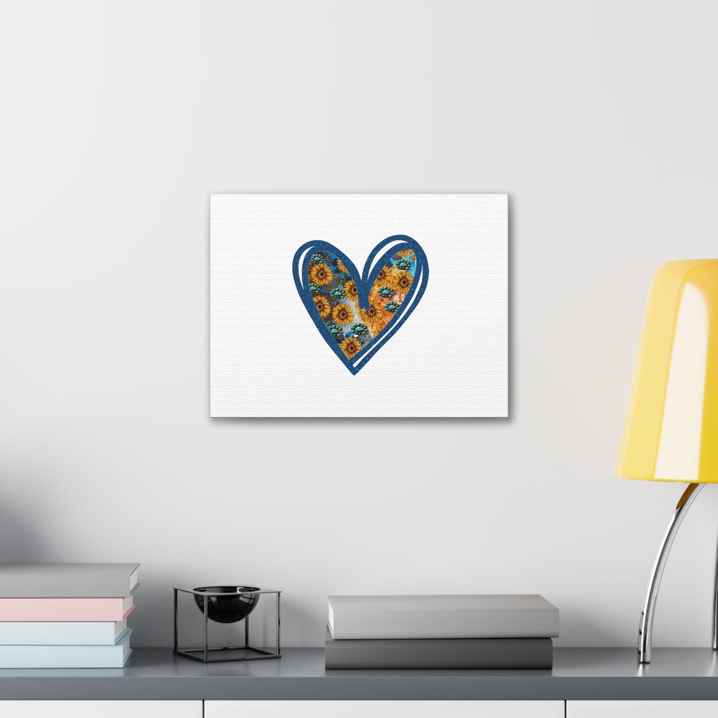 Sunflower Heart Proverbs 4:23 Christian Wall Art Bible Verse Print Ready to Hang Unframed-Express Your Love Gifts