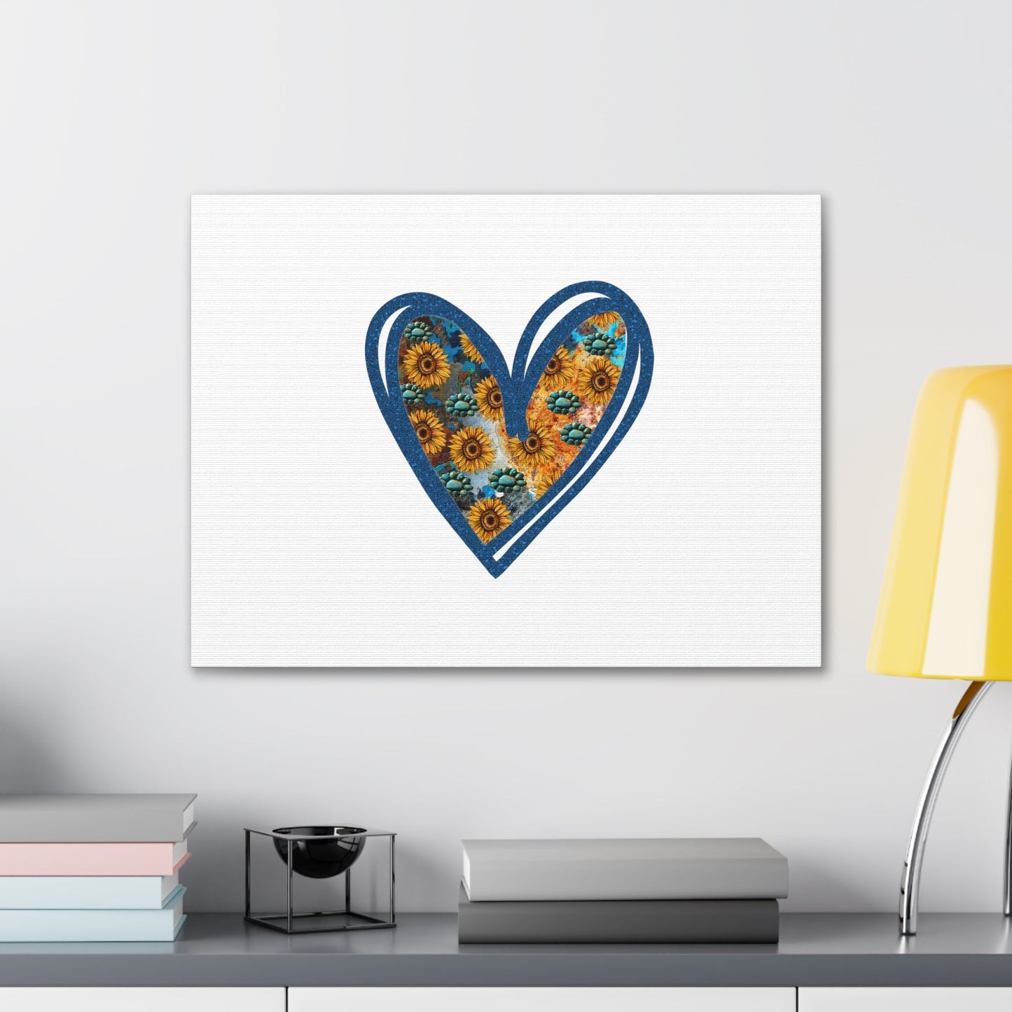 Sunflower Heart Proverbs 4:23 Christian Wall Art Bible Verse Print Ready to Hang Unframed-Express Your Love Gifts