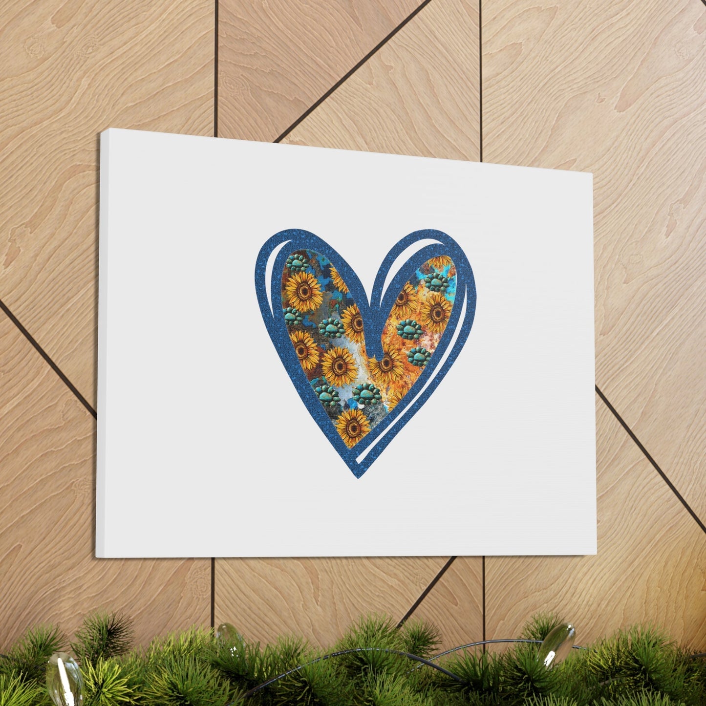 Sunflower Heart Proverbs 4:23 Christian Wall Art Bible Verse Print Ready to Hang Unframed-Express Your Love Gifts