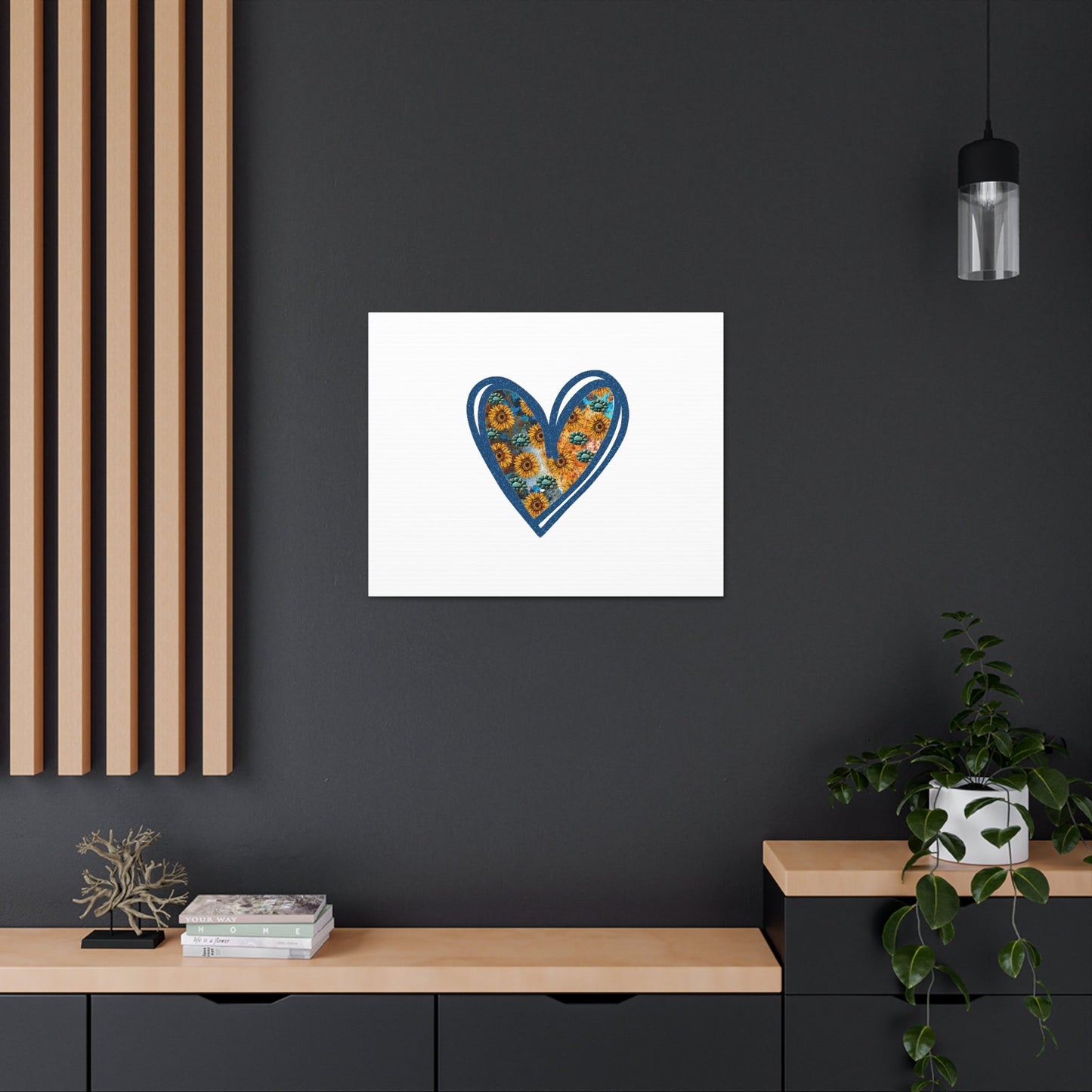 Sunflower Heart Proverbs 4:23 Christian Wall Art Bible Verse Print Ready to Hang Unframed-Express Your Love Gifts