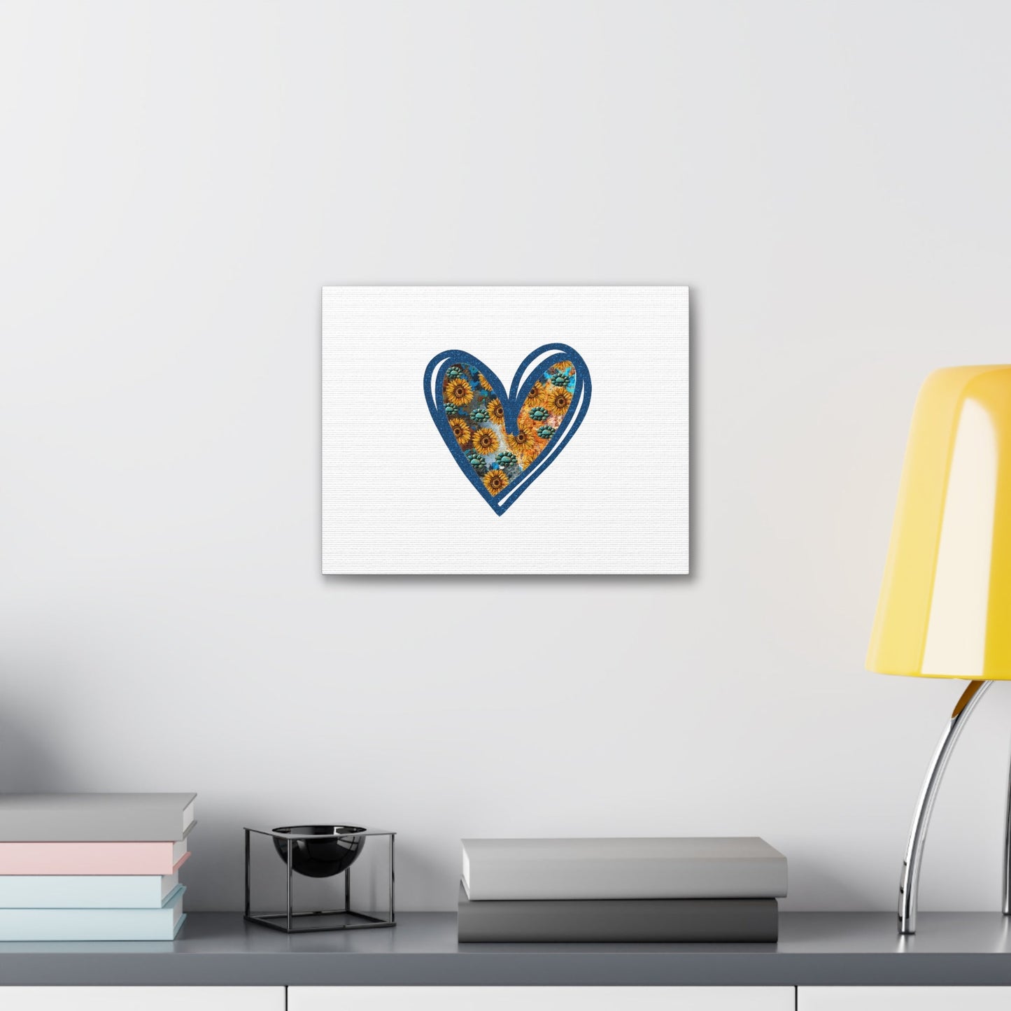 Sunflower Heart Proverbs 4:23 Christian Wall Art Bible Verse Print Ready to Hang Unframed-Express Your Love Gifts