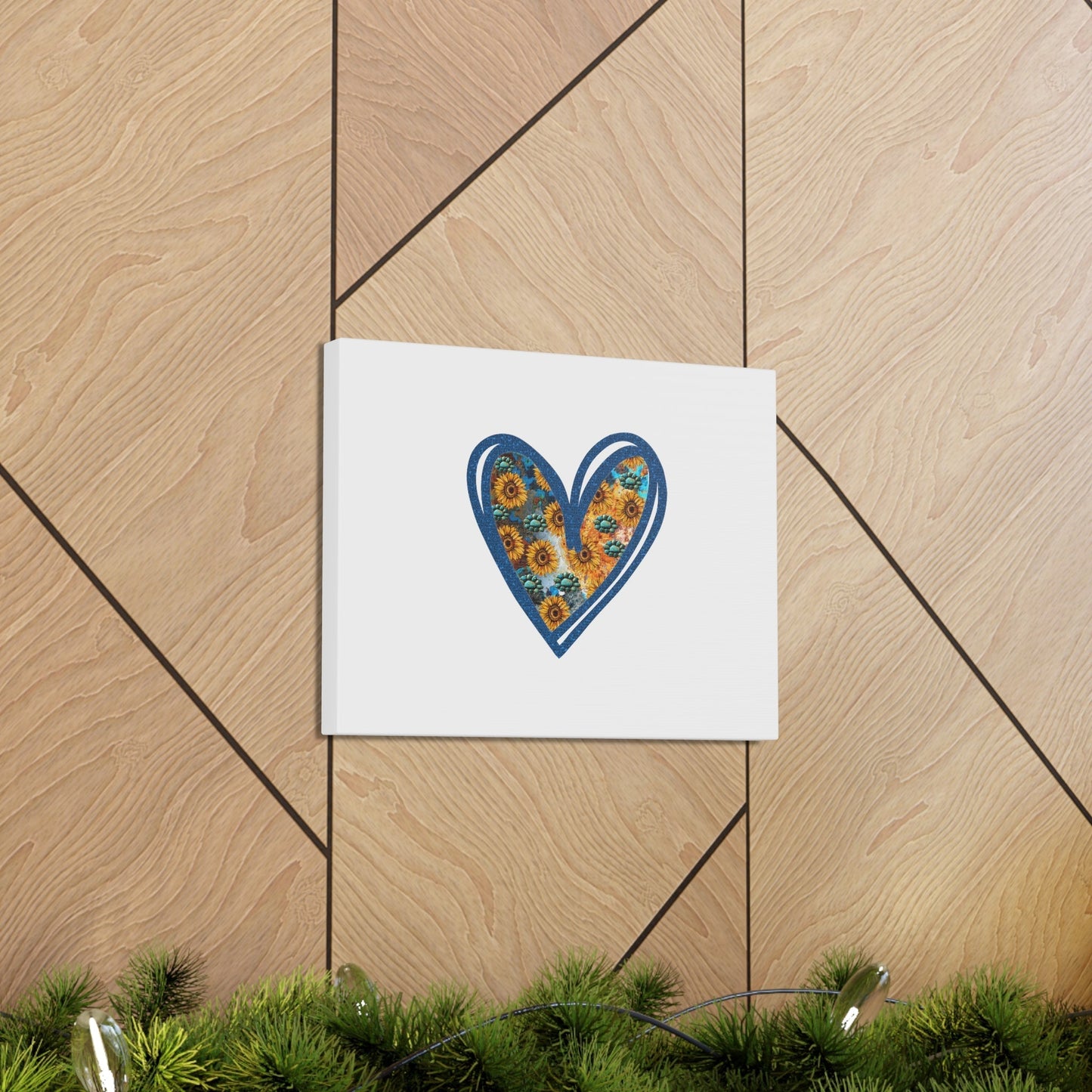 Sunflower Heart Proverbs 4:23 Christian Wall Art Bible Verse Print Ready to Hang Unframed-Express Your Love Gifts