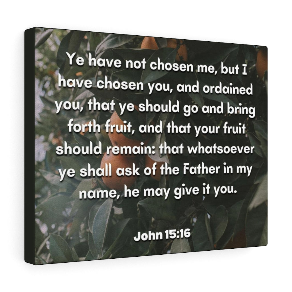 The Father John 15:16 Bible Verse Canvas Christian Wall Art Ready to Hang Unframed-Express Your Love Gifts