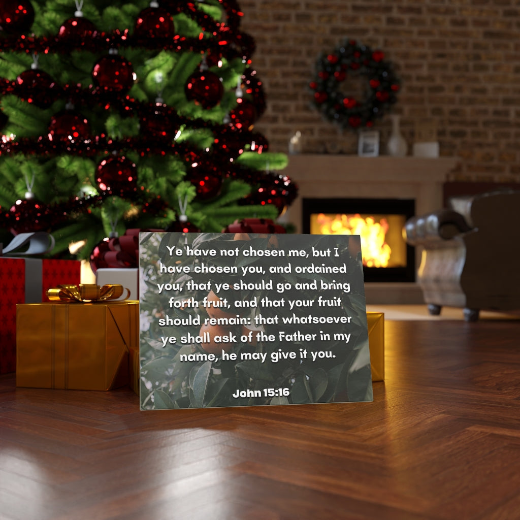The Father John 15:16 Bible Verse Canvas Christian Wall Art Ready to Hang Unframed-Express Your Love Gifts