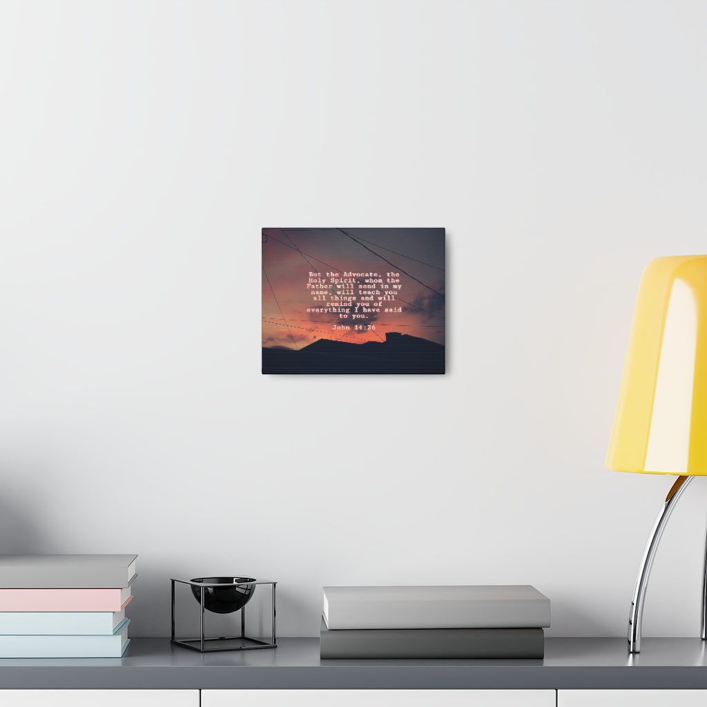 Scripture Walls The Holy Spirit John 14:26 Bible Verse Canvas Christian Wall Art Ready to Hang Unframed-Express Your Love Gifts