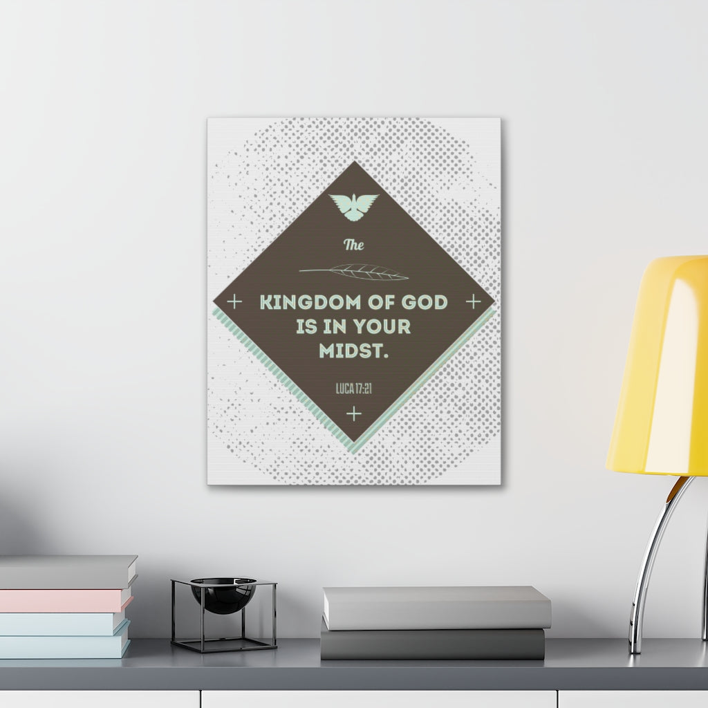 Scripture Walls The Kingdom Of God Luca 17:21 Bible Verse Canvas Christian Wall Art Ready To Hang Unframed-Express Your Love Gifts