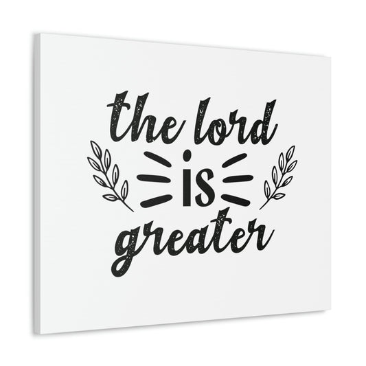 The Lord Is Greater 1 John 1:5 Christian Wall Art Bible Verse Print Ready to Hang Unframed-Express Your Love Gifts