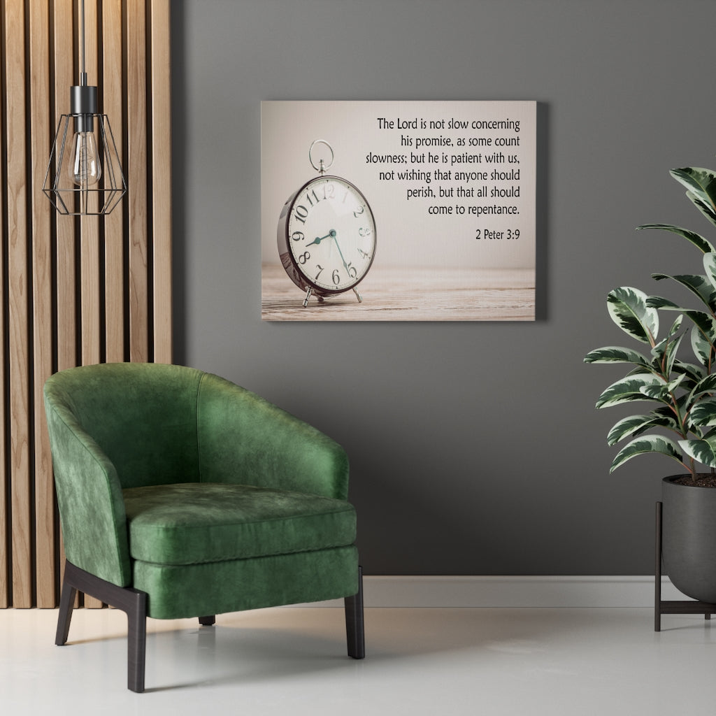 Scripture Walls The Lord is Not Slow 2 Peter 3:9 Wall Art Christian Home Decor Unframed-Express Your Love Gifts