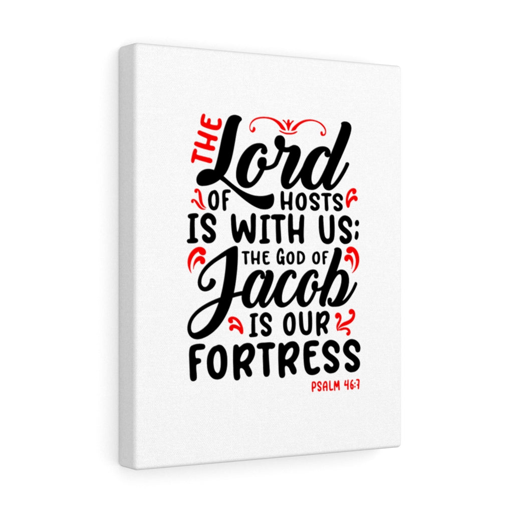 The Lord Of Hosts Psalm 46:7 Bible Verse Canvas Christian Wall Art Ready to Hang Unframed-Express Your Love Gifts