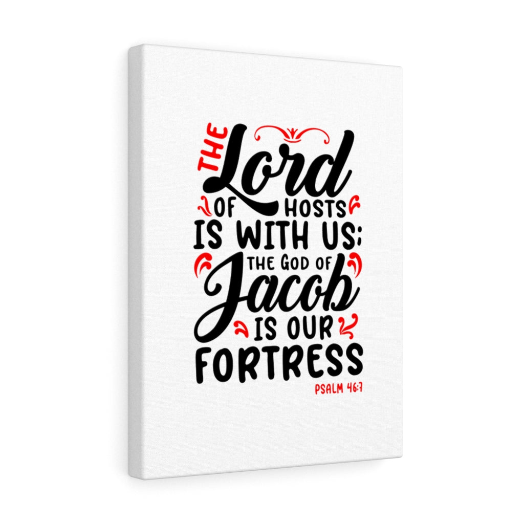 The Lord Of Hosts Psalm 46:7 Bible Verse Canvas Christian Wall Art Ready to Hang Unframed-Express Your Love Gifts