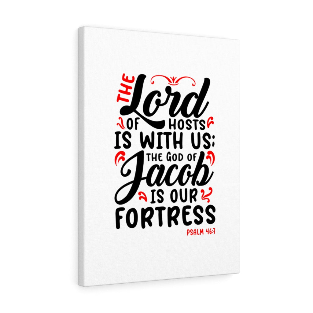 The Lord Of Hosts Psalm 46:7 Bible Verse Canvas Christian Wall Art Ready to Hang Unframed-Express Your Love Gifts