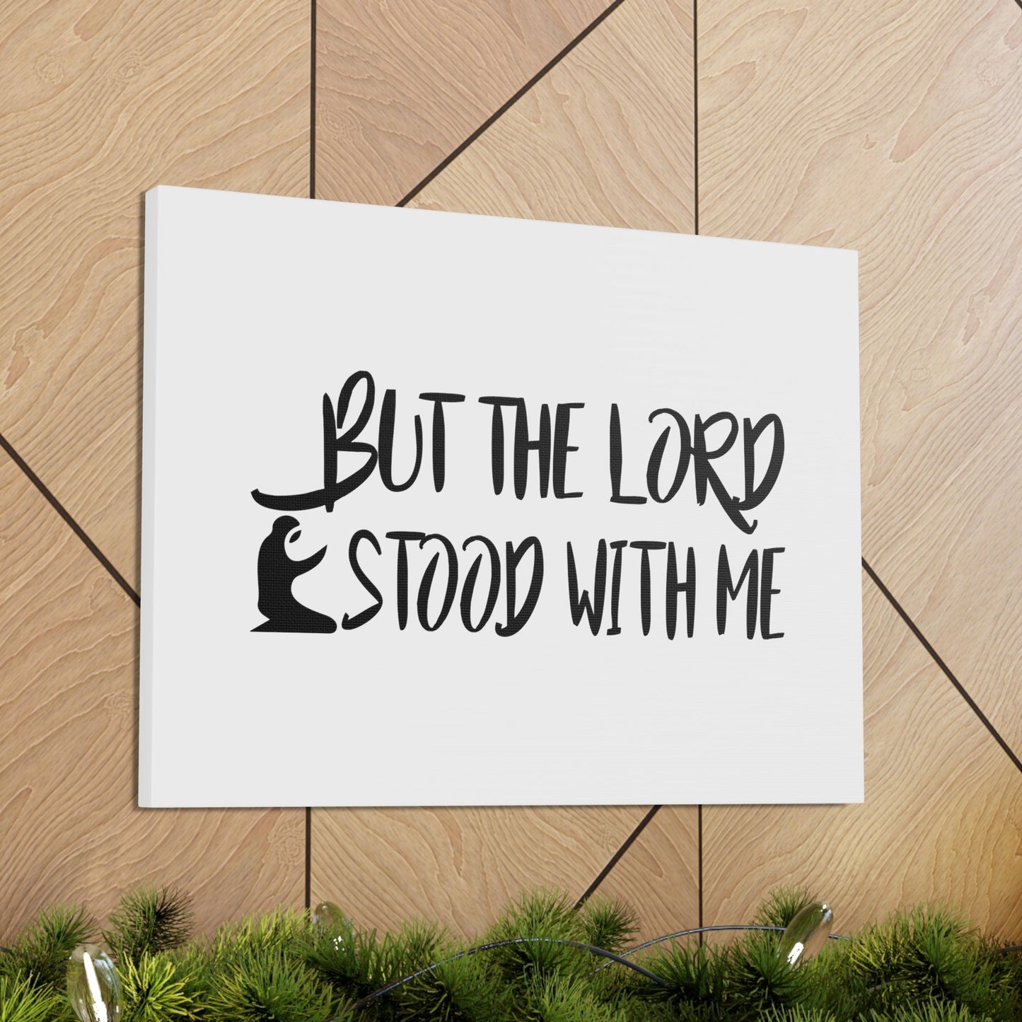 The Lord Stood With Me Isaiah 41:13 Christian Wall Art Bible Verse Print Ready to Hang Unframed-Express Your Love Gifts