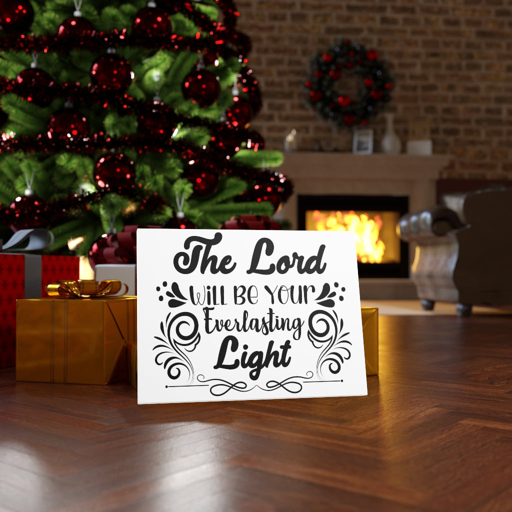 Scripture Walls The Lord Will Be Your Everlasting Light Bible Verse Canvas Christian Wall Art Ready to Hang Unframed-Express Your Love Gifts