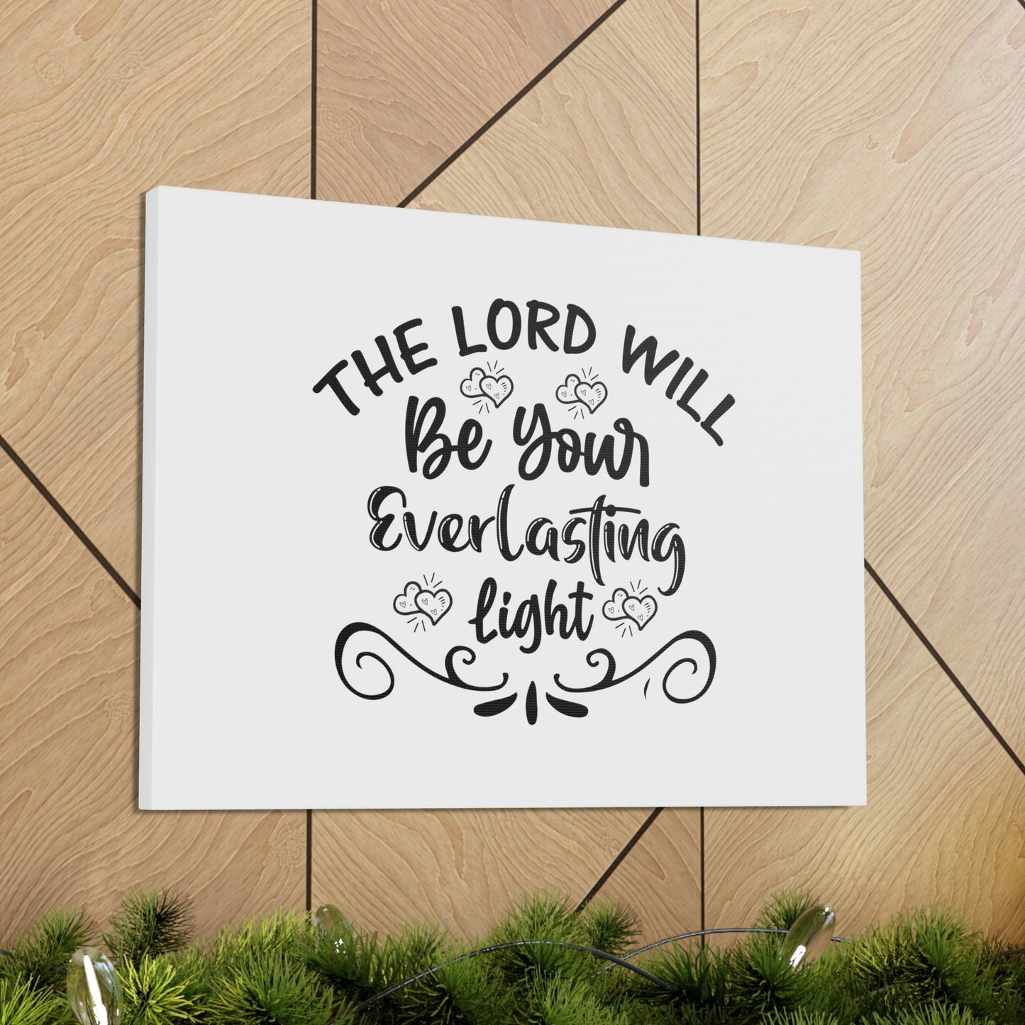 The Lord Will Be Your Everlasting Light Isaiah 60:20 Christian Wall Art Bible Verse Print Ready to Hang Unframed-Express Your Love Gifts