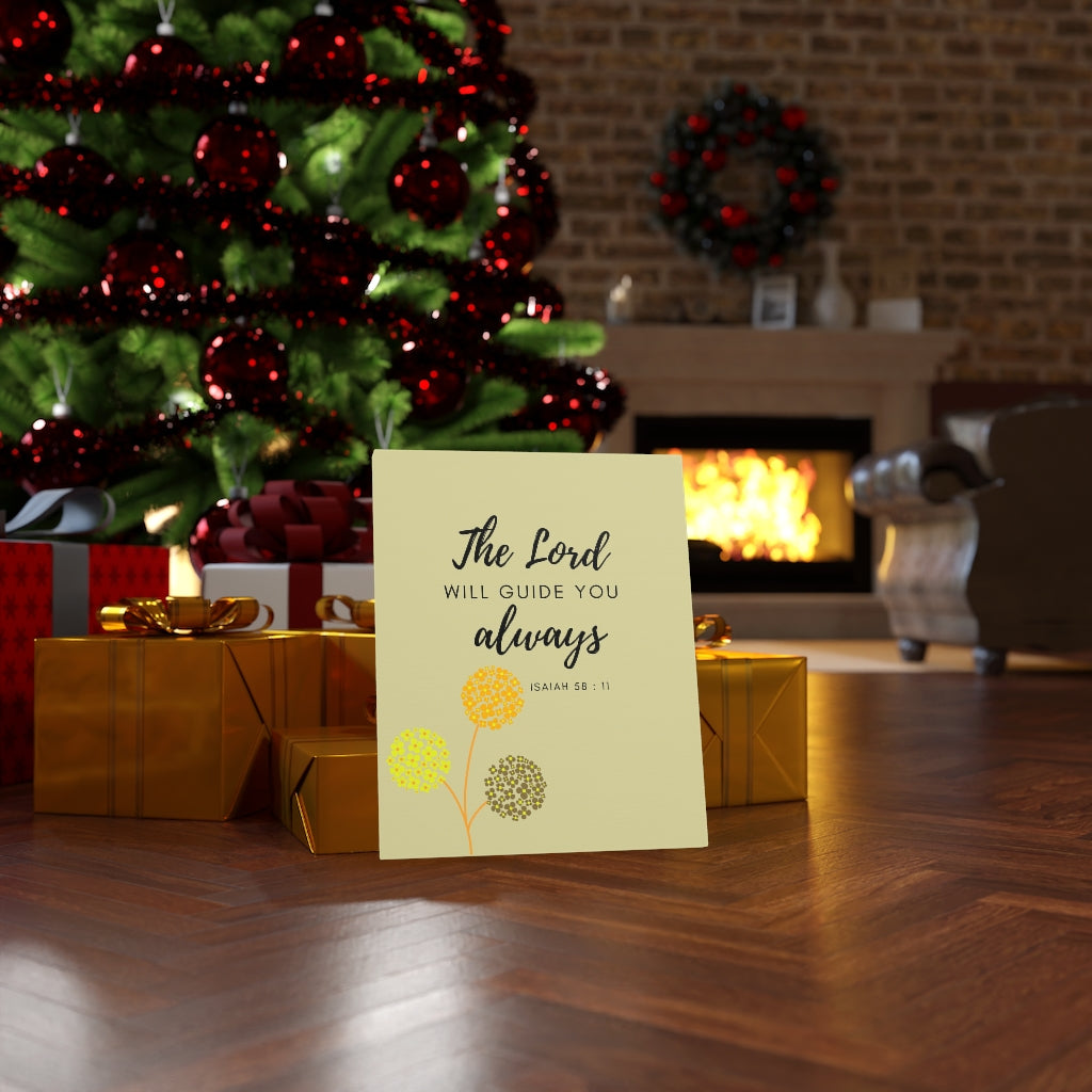 The Lord Will Guide You Isaiah 58:11 Bible Verse Canvas Christian Wall Art Ready to Hang Unframed-Express Your Love Gifts