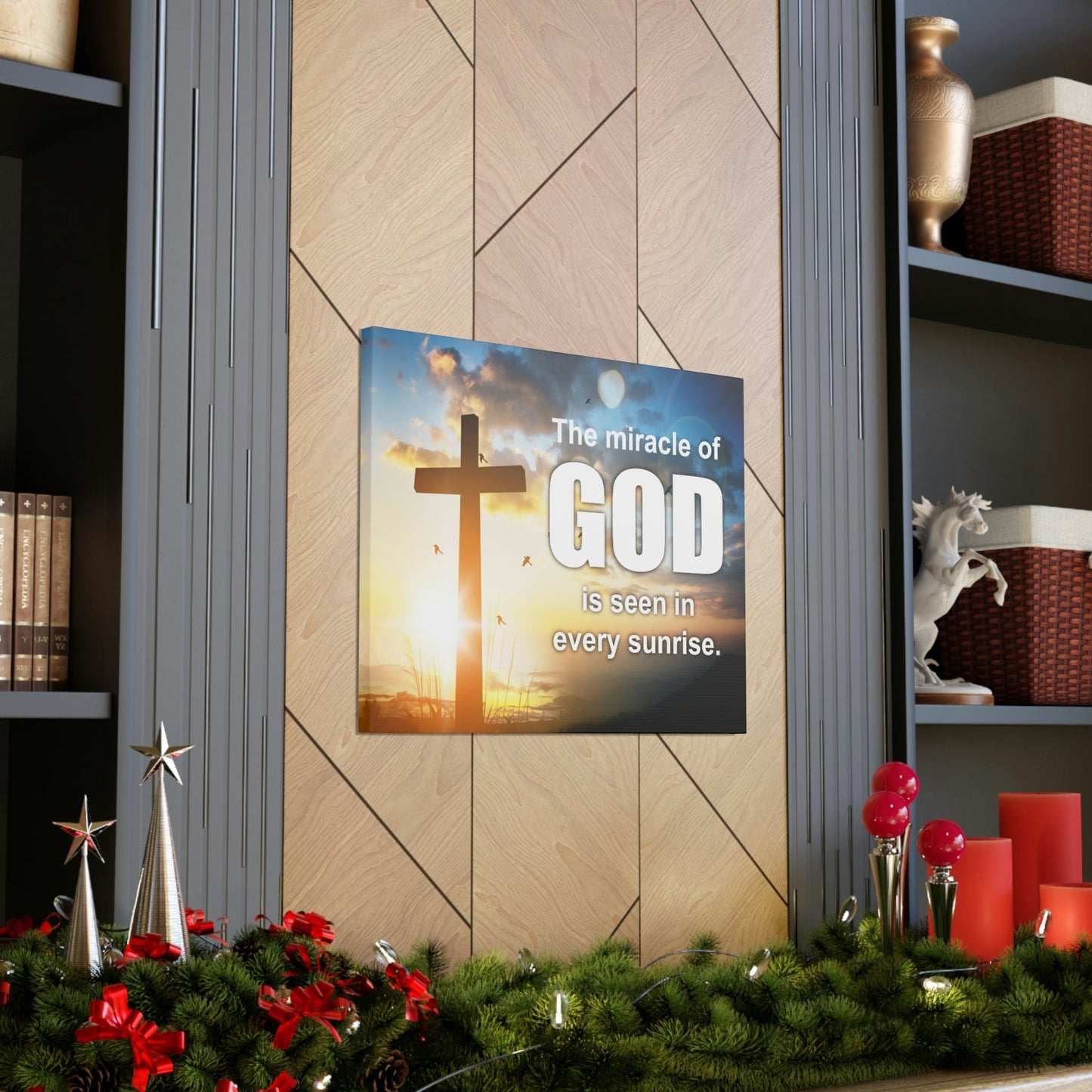 Scripture Walls The Miracle of God Psalm 118:24 Christian Wall Art Bible Verse Print Ready to Hang Unframed-Express Your Love Gifts