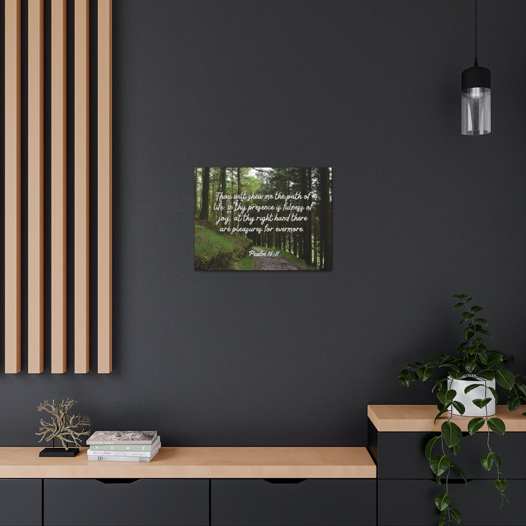 Scripture Walls The Path Of Life Psalm 16:11 Bible Verse Canvas Christian Wall Art Ready to Hang Unframed-Express Your Love Gifts