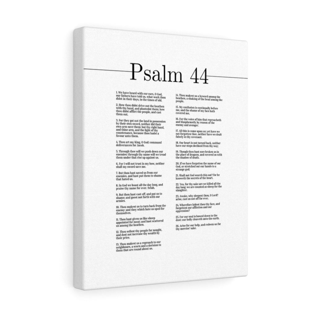 The Secrets Of The Heart Psalm 44 Bible Verse Canvas Christian Wall Art Ready to Hang Unframed-Express Your Love Gifts