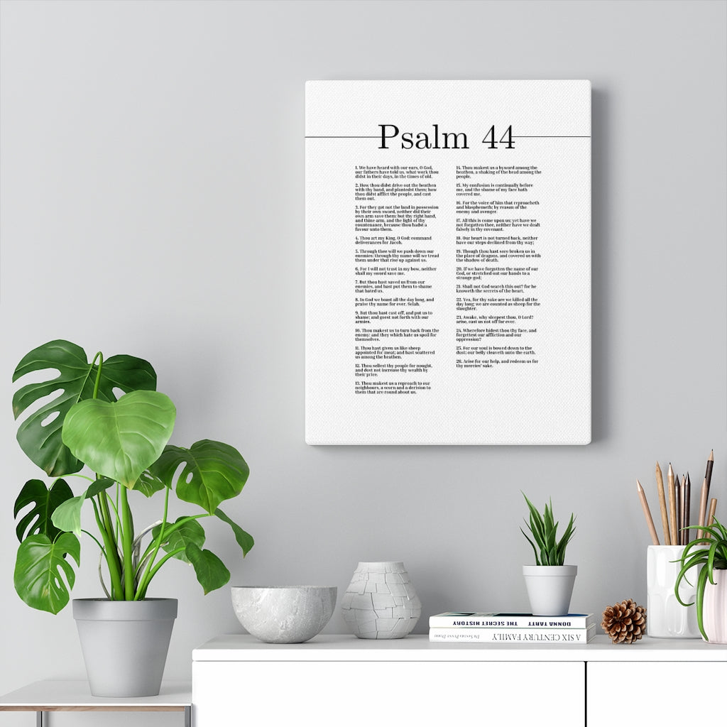 The Secrets Of The Heart Psalm 44 Bible Verse Canvas Christian Wall Art Ready to Hang Unframed-Express Your Love Gifts