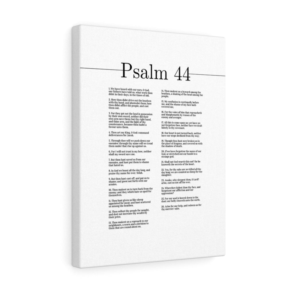 The Secrets Of The Heart Psalm 44 Bible Verse Canvas Christian Wall Art Ready to Hang Unframed-Express Your Love Gifts