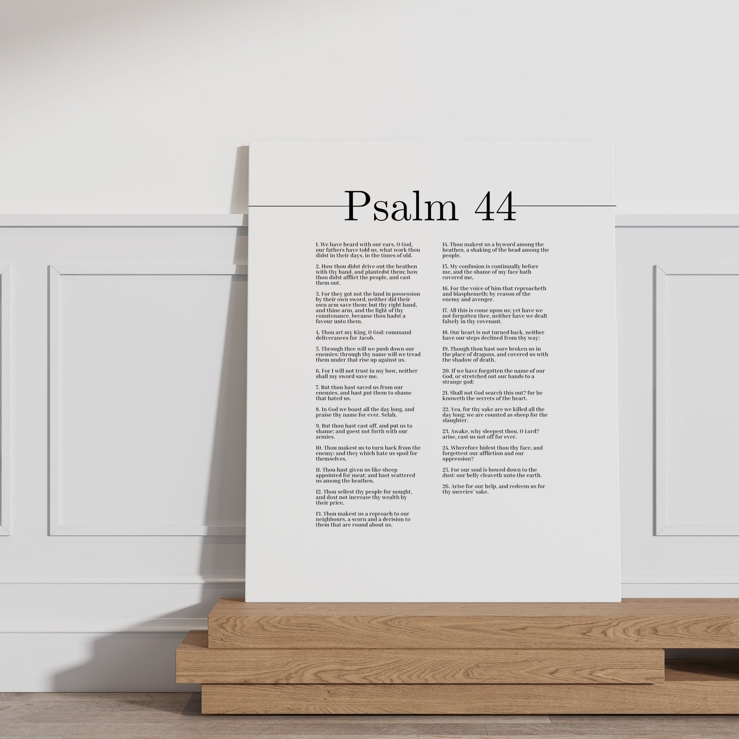 The Secrets Of The Heart Psalm 44 Bible Verse Canvas Christian Wall Art Ready to Hang Unframed-Express Your Love Gifts