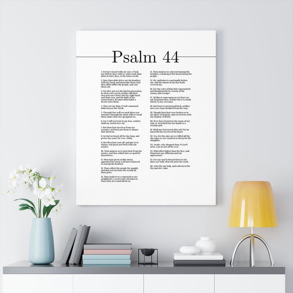 The Secrets Of The Heart Psalm 44 Bible Verse Canvas Christian Wall Art Ready to Hang Unframed-Express Your Love Gifts