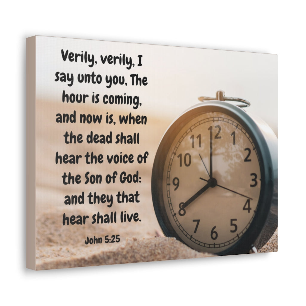 Scripture Walls The Son Of God John 5:25 Bible Verse Canvas Christian Wall Art Ready to Hang Unframed-Express Your Love Gifts