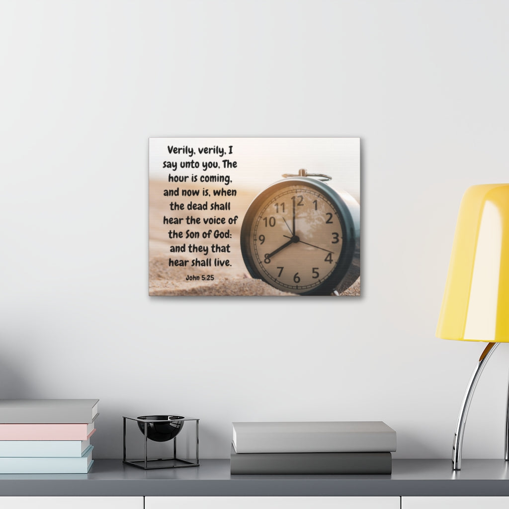 Scripture Walls The Son Of God John 5:25 Bible Verse Canvas Christian Wall Art Ready to Hang Unframed-Express Your Love Gifts