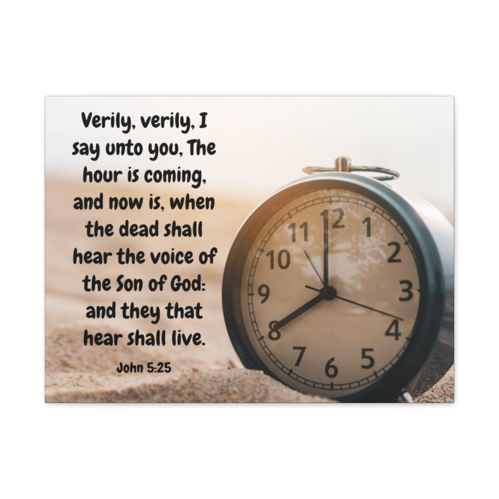 Scripture Walls The Son Of God John 5:25 Bible Verse Canvas Christian Wall Art Ready to Hang Unframed-Express Your Love Gifts