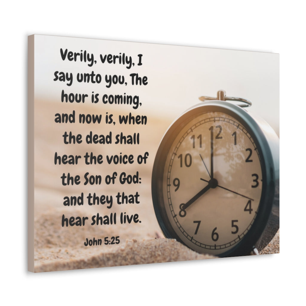 Scripture Walls The Son Of God John 5:25 Bible Verse Canvas Christian Wall Art Ready to Hang Unframed-Express Your Love Gifts