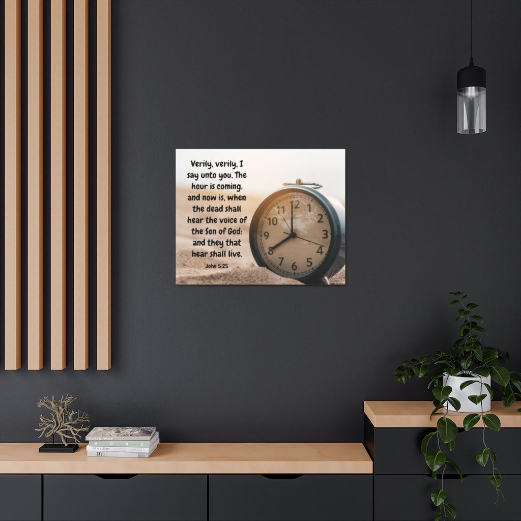 Scripture Walls The Son Of God John 5:25 Bible Verse Canvas Christian Wall Art Ready to Hang Unframed-Express Your Love Gifts