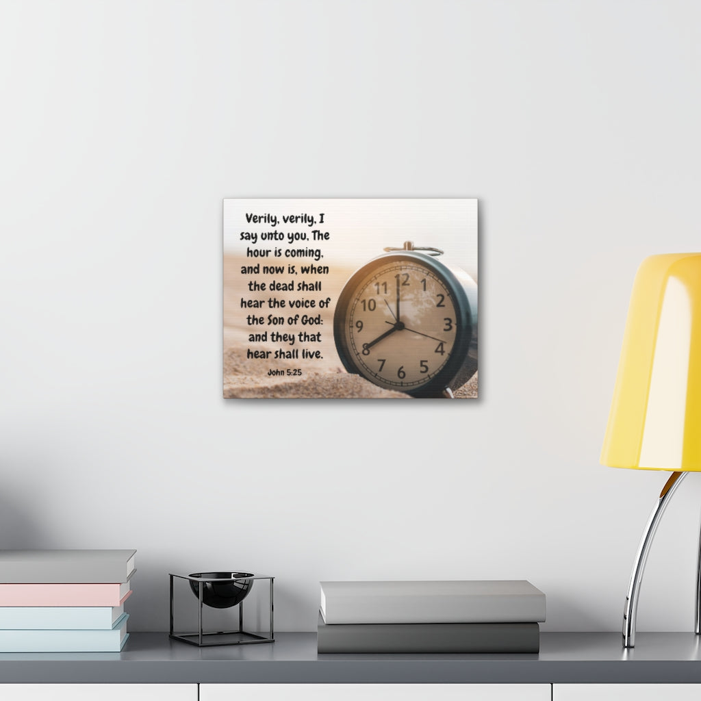 Scripture Walls The Son Of God John 5:25 Bible Verse Canvas Christian Wall Art Ready to Hang Unframed-Express Your Love Gifts