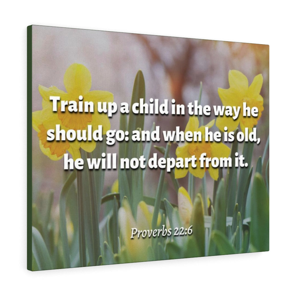 The Way He Should Go Proverbs 2:26 Bible Verse Canvas Christian Wall Art Ready to Hang Unframed-Express Your Love Gifts