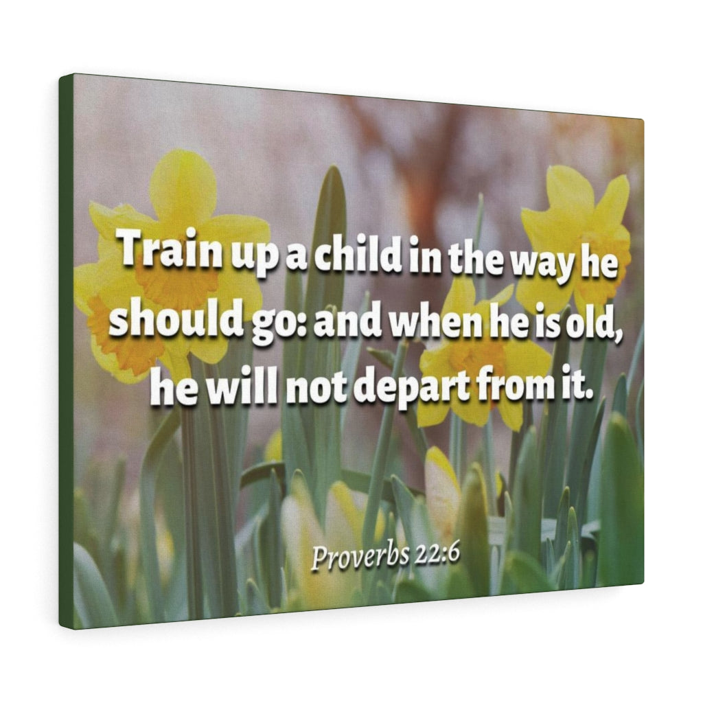 The Way He Should Go Proverbs 2:26 Bible Verse Canvas Christian Wall Art Ready to Hang Unframed-Express Your Love Gifts