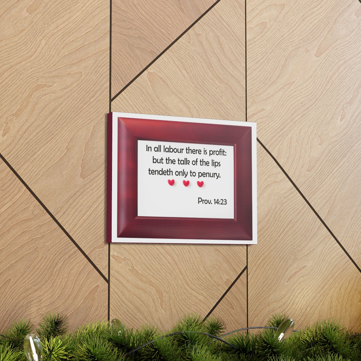 Scripture Walls There Is Profit Proverbs 14:23 Bible Verse Canvas Christian Wall Art Bible Verse Print Ready To Hang Unframed-Express Your Love Gifts