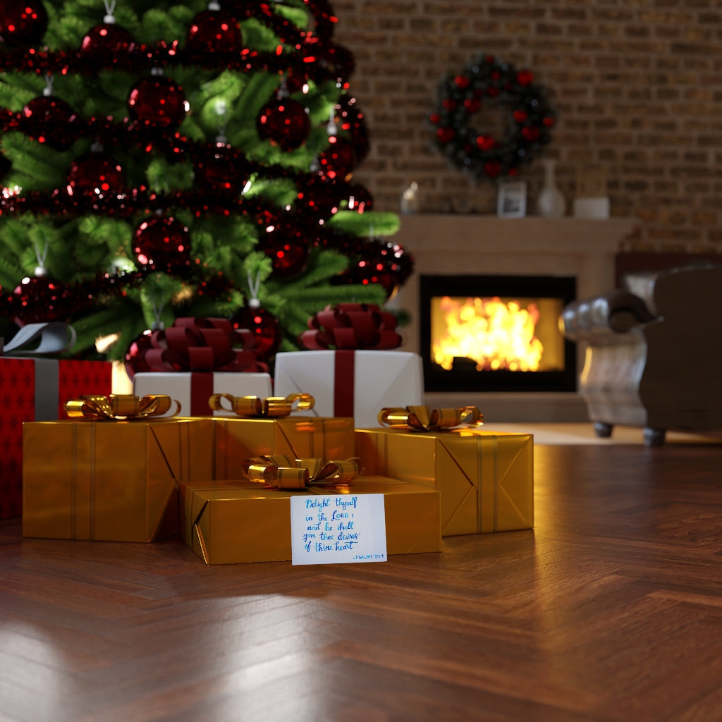 Thine Heart Psalms 37:4 Bible Verse Canvas Christian Wall Art Ready to Hang Unframed-Express Your Love Gifts