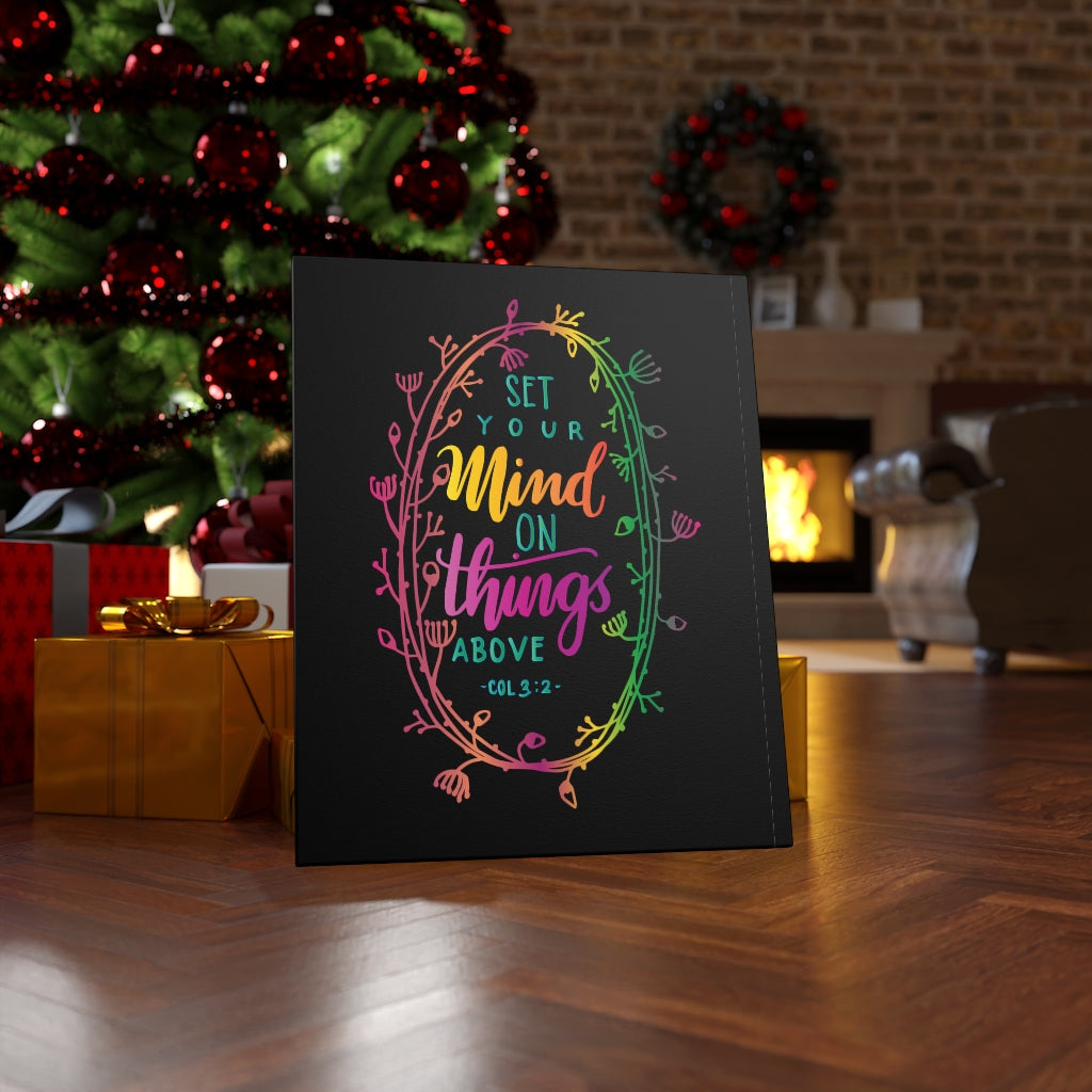 Things Above Col 3:2 Bible Verse Canvas Christian Wall Art Ready to Hang Unframed-Express Your Love Gifts