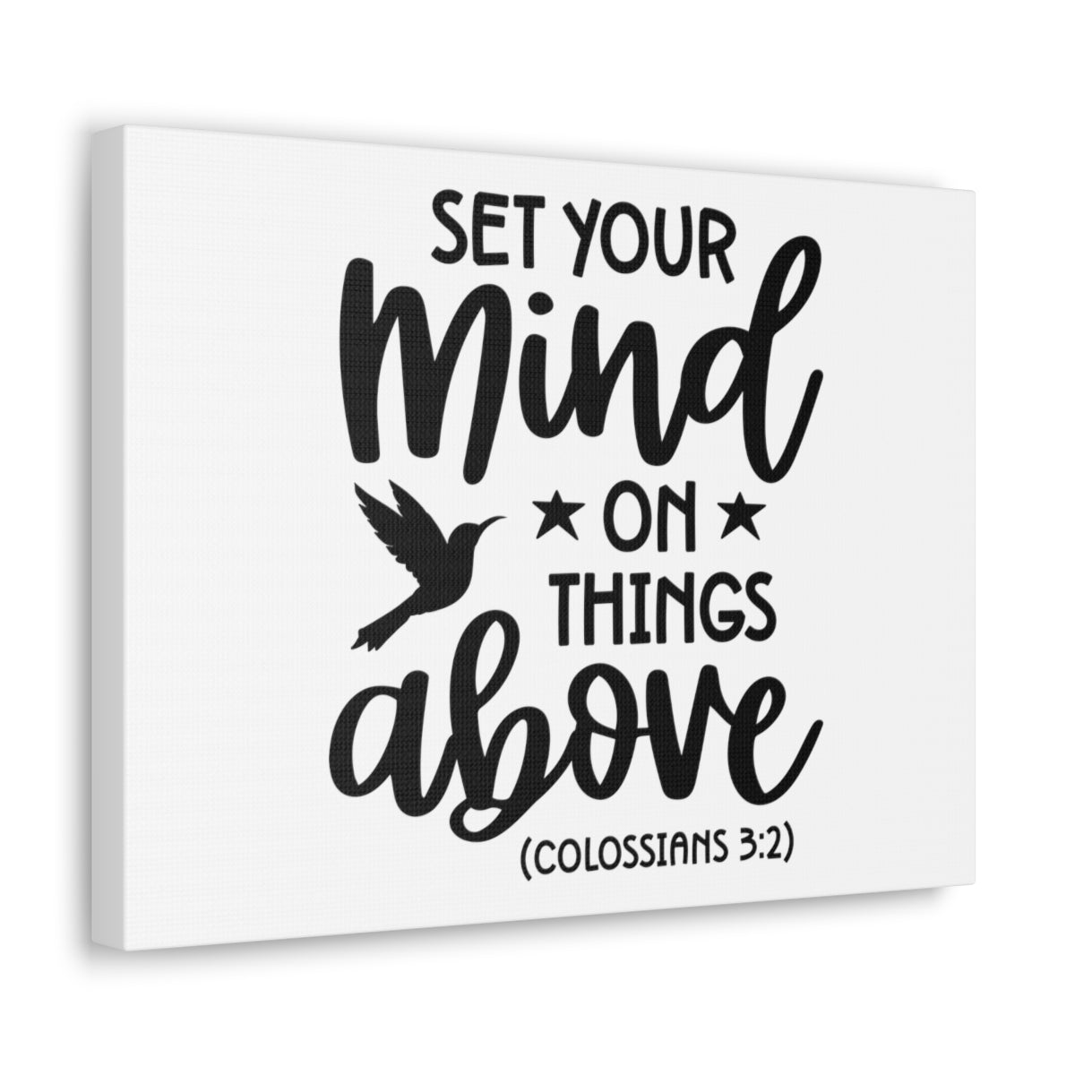 Scripture Walls Things Above Colossians 3:2 Bird Bible Verse Canvas Christian Wall Art Ready to Hang Unframed-Express Your Love Gifts