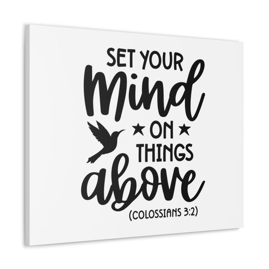 Scripture Walls Things Above Colossians 3:2 Bird Bible Verse Canvas Christian Wall Art Ready to Hang Unframed-Express Your Love Gifts