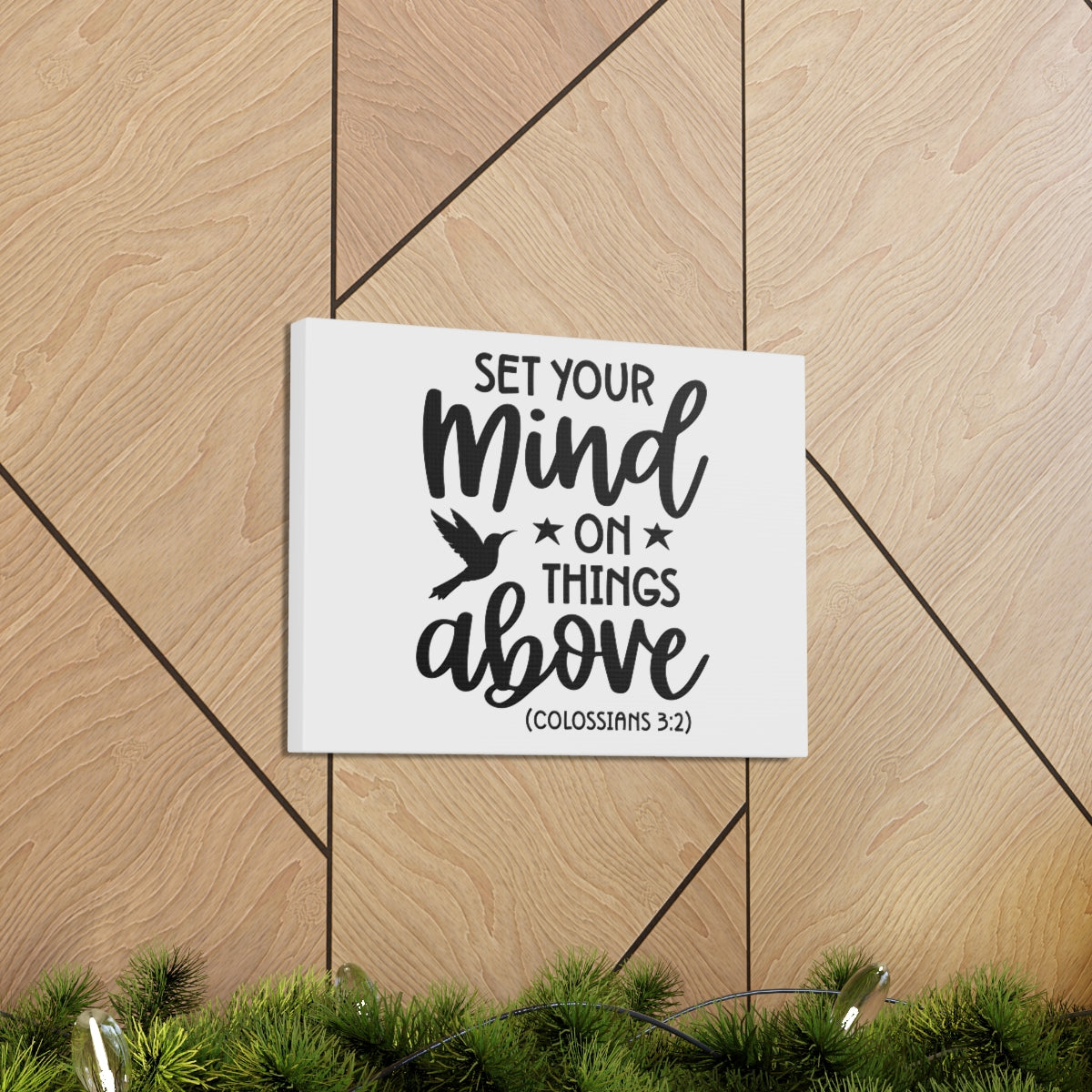 Scripture Walls Things Above Colossians 3:2 Bird Bible Verse Canvas Christian Wall Art Ready to Hang Unframed-Express Your Love Gifts