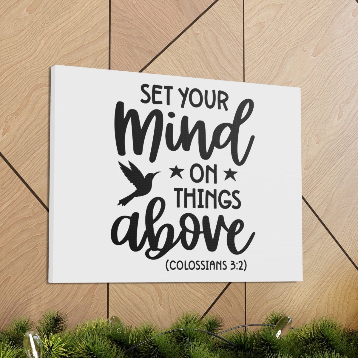 Scripture Walls Things Above Colossians 3:2 Bird Bible Verse Canvas Christian Wall Art Ready to Hang Unframed-Express Your Love Gifts