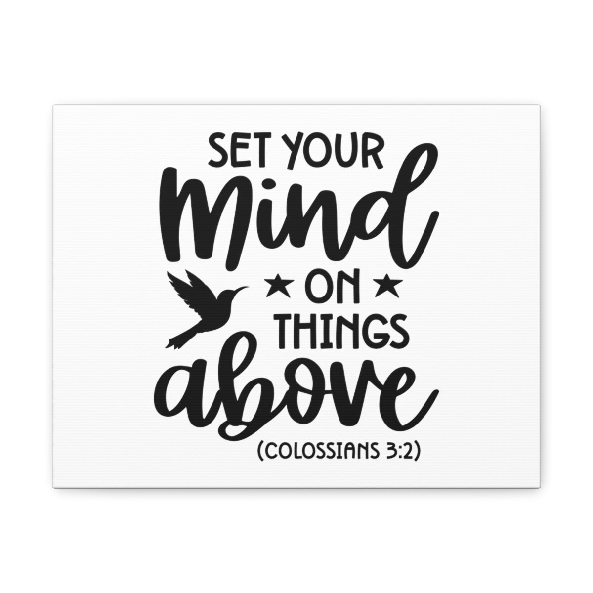 Scripture Walls Things Above Colossians 3:2 Bird Bible Verse Canvas Christian Wall Art Ready to Hang Unframed-Express Your Love Gifts