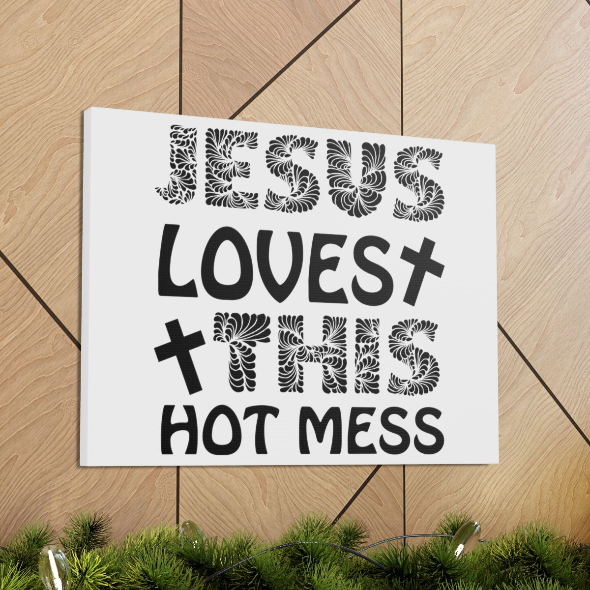 Scripture Walls This Hot Mess Revelation 1:5 Christian Wall Art Print Ready to Hang Unframed-Express Your Love Gifts
