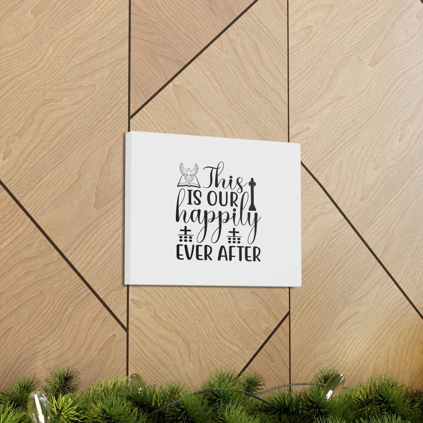 This Is Our Happily Ever After John 16:33 Christian Wall Art Bible Verse Print Ready to Hang Unframed-Express Your Love Gifts