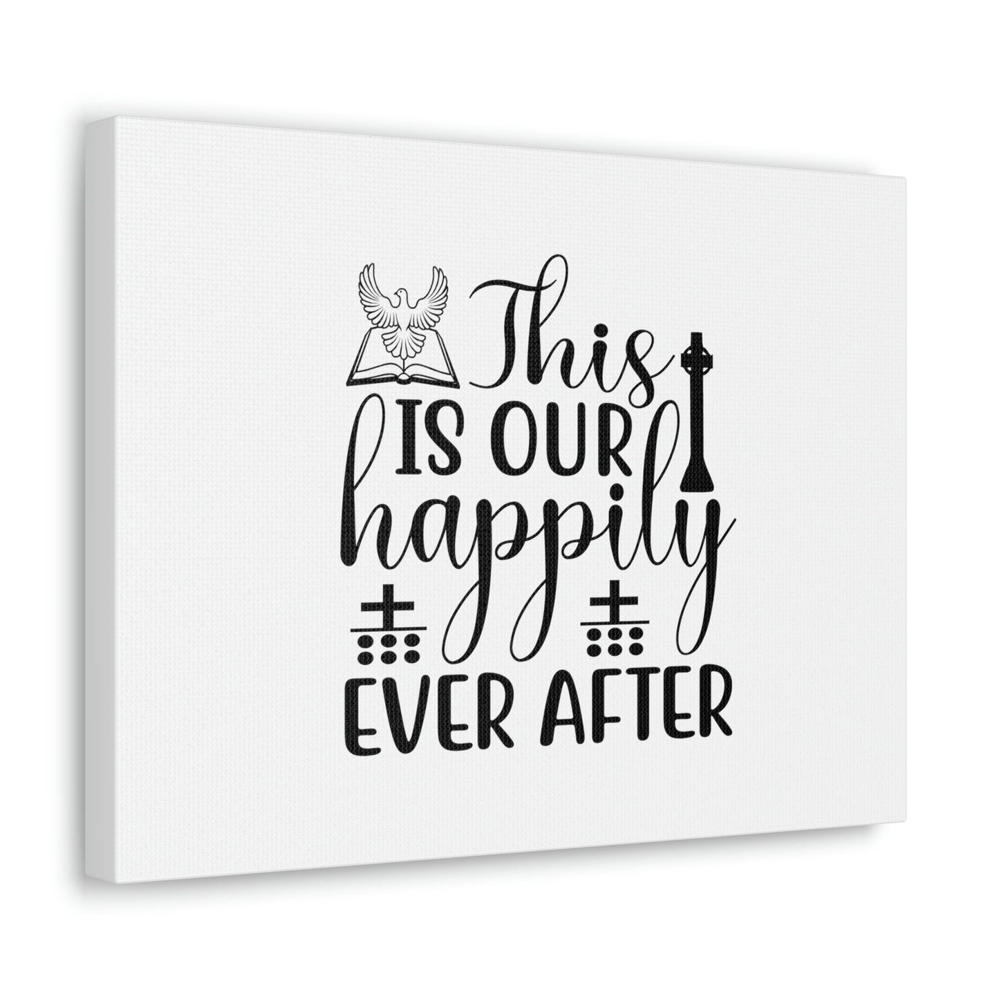 This Is Our Happily Ever After John 16:33 Christian Wall Art Bible Verse Print Ready to Hang Unframed-Express Your Love Gifts