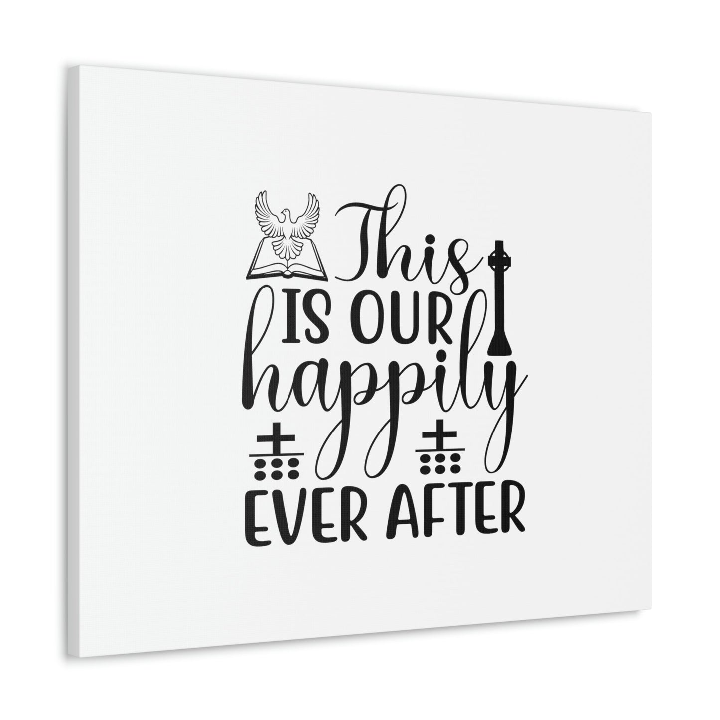 This Is Our Happily Ever After John 16:33 Christian Wall Art Bible Verse Print Ready to Hang Unframed-Express Your Love Gifts