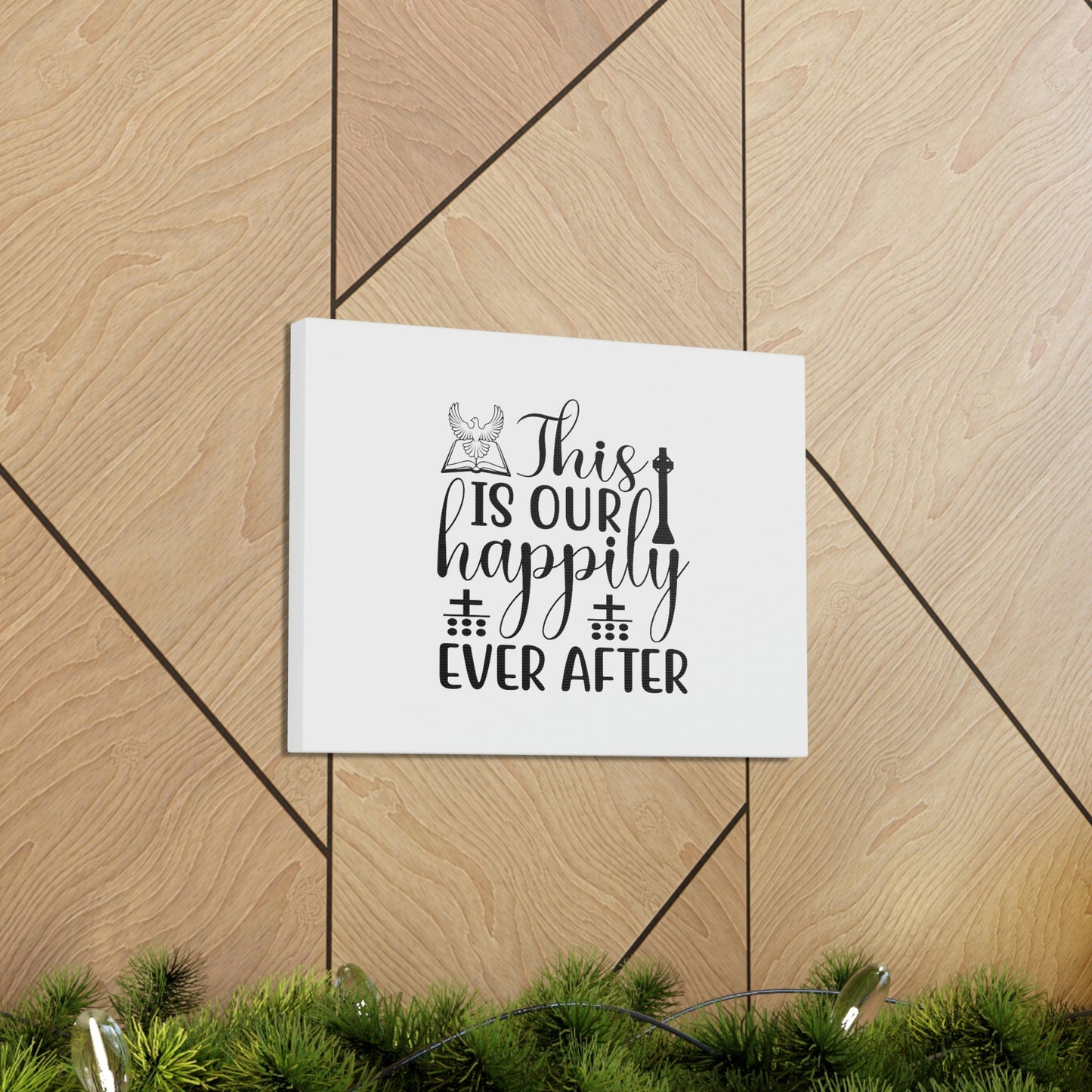 This Is Our Happily Ever After John 16:33 Christian Wall Art Bible Verse Print Ready to Hang Unframed-Express Your Love Gifts